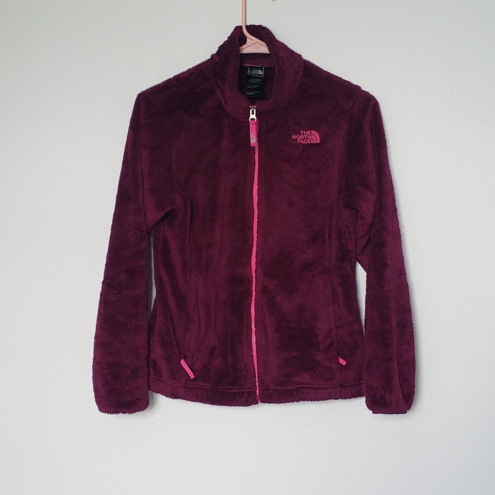 Maroon North Face jacket